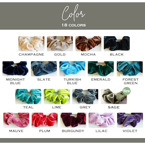 Bridesmaid Hair Scrunchies Bridesmaid Gifts Proposal To Have And To Hold Your Hair Back 15 Colors Tie the Knot Scrunchies image 3