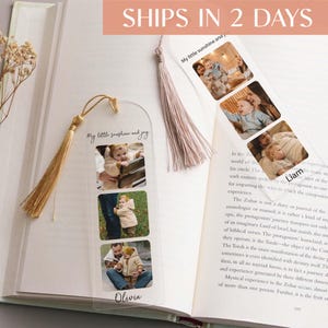 Personalized Bookmark with Picture, Custom Photo Gift, Reading Gift, Photo Gift, Love Read, Gift for Her, Custom Photo Acrylic Bookmark