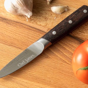 Custom 8 Inch Engraved Chef Knife, Gifts for Dad, Fathers Day Gift, Personalized Stainless Steel Kitchen Knife [R] image 11