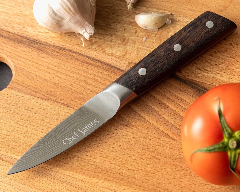 Custom 8 Inch Engraved Chef Knife, Gifts for Dad, Fathers Day Gift, Personalized Stainless Steel Kitchen Knife [R] image 11