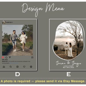 Personalized Music Plaque with Wood Stand: Custom Couple Picture Song Code Sign image 3
