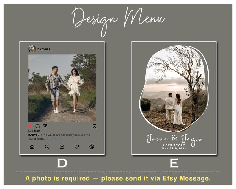 Personalized Music Plaque with Wood Stand: Custom Couple Picture Song Code Sign image 3