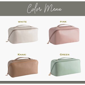 Custom Makeup Bag Cosmetic Bag for Women Bridesmaid Gifts Proposal Birthday Gift Travel Makeup Bag Mothers day gift imagem 2