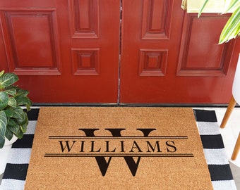 Personalized Doormat | Custom Door Mat | Welcome Mat | Flocked Coir Doormat | Extra Large Doormat | Business Office Logo Rug | Large doormat