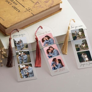 Personalized Bookmark with Picture, Fathers Day Gift, Reading Gift, Photo Gift, Love Read, Gift for Her, Custom Photo Acrylic Bookmark [W] 画像 12