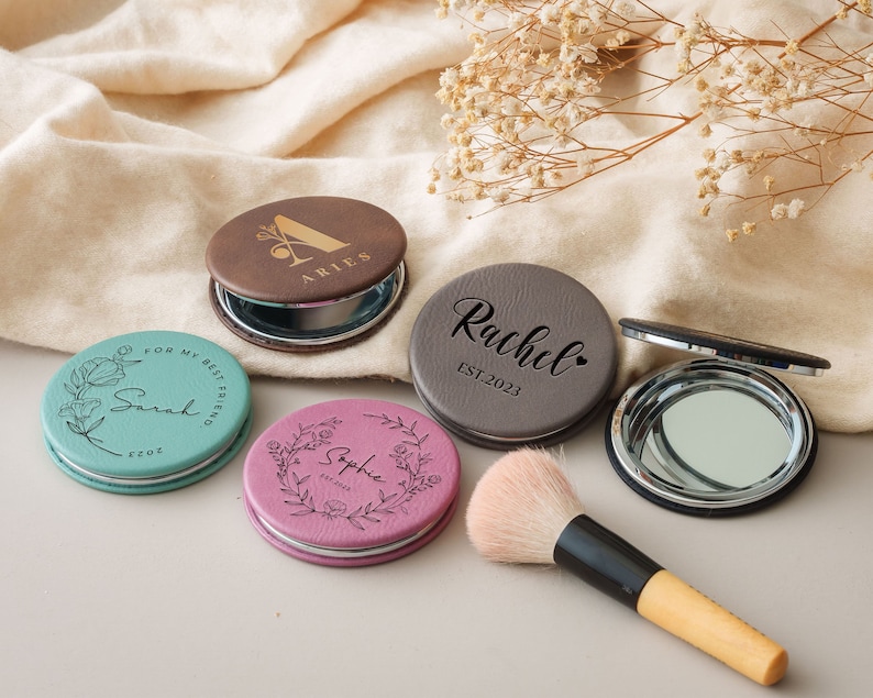 a close up of a number of makeup items