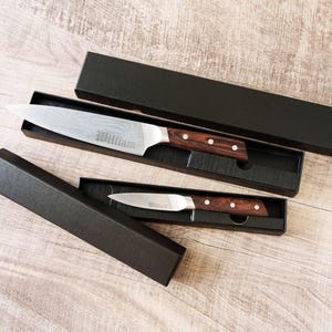 Custom 8 Inch Engraved Chef Knife, Gifts for Dad, Fathers Day Gift, Personalized Stainless Steel Kitchen Knife [R] image 6