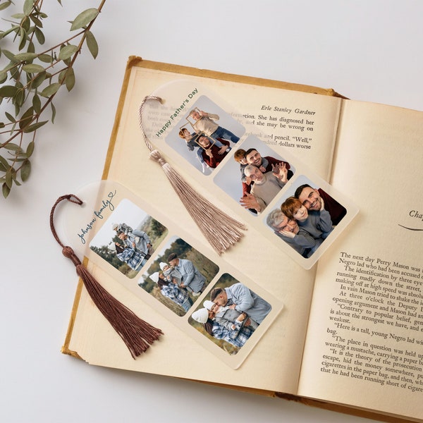 Benutzerdefinierte Foto-Acryl-Lesezeichen | Personalisierte Lesezeichen mit Bild | Buchliebhaber Geschenke | Geschenke für Mama | Muttertagsgeschenk | Geschenk für sie