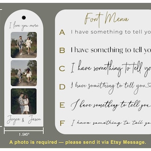 Personalized Bookmark with Picture, Fathers Day Gift, Reading Gift, Photo Gift, Love Read, Gift for Her, Custom Photo Acrylic Bookmark [W] 画像 2