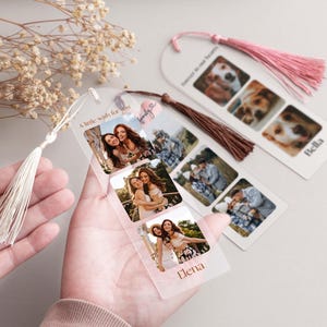 Personalized Bookmark with Picture, Fathers Day Gift, Reading Gift, Photo Gift, Love Read, Gift for Her, Custom Photo Acrylic Bookmark [W] 画像 10