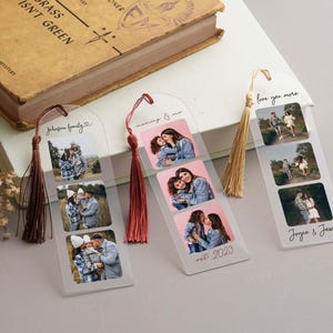 Marcapáginas personalizado con foto, regalo para el mejor papá, marcapáginas personalizado con imagen, regalo para el Día del Padre, recuerdo de cumpleaños [W] imagen 10