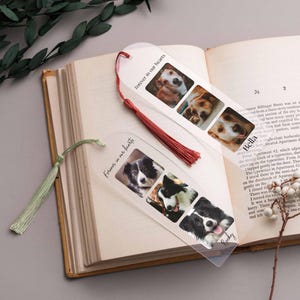 Personalized Bookmark with Picture, Fathers Day Gift, Reading Gift, Photo Gift, Love Read, Gift for Her, Custom Photo Acrylic Bookmark [W] 画像 7
