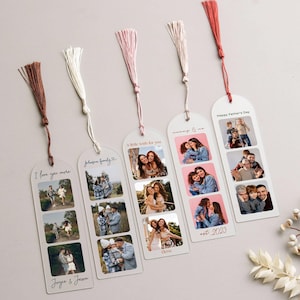 Marcapáginas personalizado con foto, regalo del Día de la Madre, regalo de lectura, regalo con foto, amor por la lectura, regalo para ella, marcapáginas acrílico con foto personalizada [T]