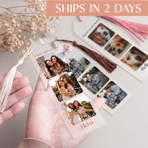 Benutzerdefinierte Foto Acryl Lesezeichen, Fotogeschenk, Geschenk für Sie, Liebe Lesen, Haustier Foto Geschenk, Hunde und Katzen Geschenk, personalisierte Lesezeichen mit Bildern