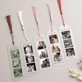 Book Lover Gift: Personalized Acrylic Photo Bookmark, Custom Tassel Strip [R]