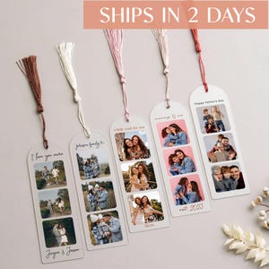 Personalized Bookmark with Picture, Best Friend Gift, Reading Gift, Photo Gift, Love Read, Gift for Her, Custom Photo Acrylic Bookmark