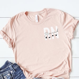 Custom Nurse Shirt: Personalized RN, ICU, PICU Gift