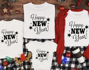 Happy New Year Family Matching T-Shirt: 2026 Year Crew Shirt