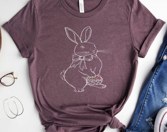 Funny Rabbit Shirt, Bunny Shirt, Rabbit Lover Shirt, Nature Lover, Cute Rabbit Shirt, Cute Animal Rabbit, Easter Shirt