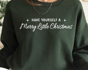 Merry Christmas Sweatshirt: Minimalist Xmas Crewneck