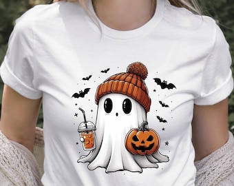 Halloween Ghost Shirt, Cute Ghost Shirt, Womens Halloween Shirt, Spooky Season Shirt, Cute Fall Shirt, Halloween Gifts