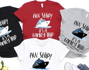 Aw Ship! Family Cruise Shirts: Matching Vacation Tee