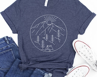 Mountain Adventure T-Shirt: Hiking, Camping, Nature Lover Gift