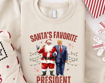 Santa's Favorite President Christmas-sweater - Republikeins T-shirt