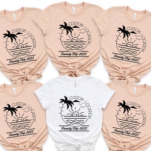 T-shirts personnalisés pour les vacances en famille : t-shirts d'été à la plage