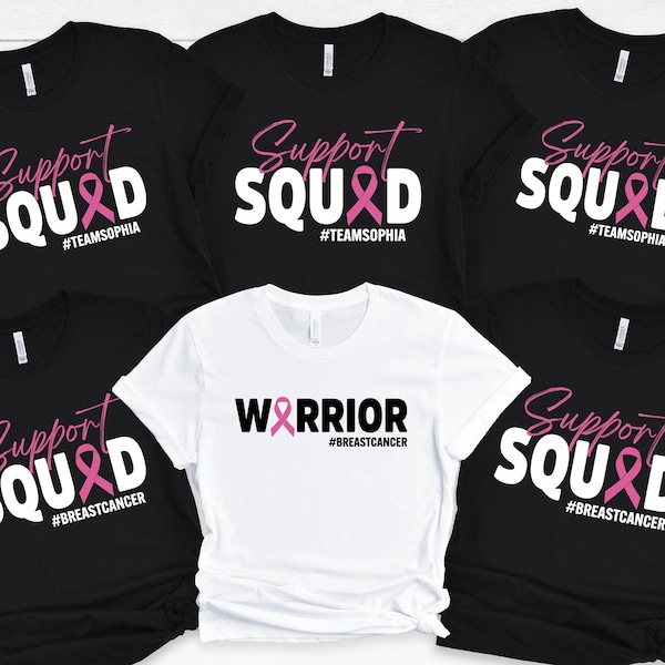 Breast Cancer Support Squad Shirt, Cancer Awareness Shirt, Warrior Shirt, Breast Cancer Shirt, Fighter Tee,Cancer Fighter Support Team Shirt