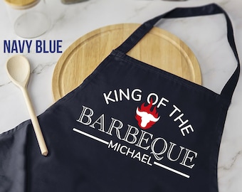Personalized BBQ Apron with Pockets: Custom Name Apron