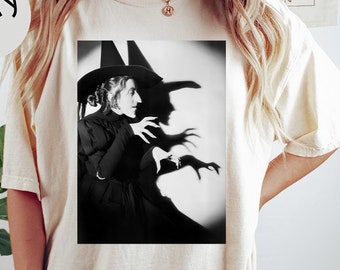 Witch Shadow Comfort Colors Shirt: Halloween Wizard of Oz Tee
