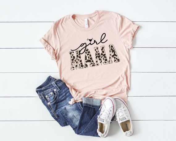 Girl Mama Leopard Print Shirt - Mom of Girls Tee