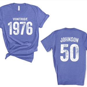 Vintage 1976 Shirt: Custom 50th Birthday T-Shirt, Retro Style
best friend gift,mom birthday shirt,well aged,50th birthday shirt,1976 birthday,vintage 1976 shirt,50th birthday gift,50th birthday outfit,40th birthday shirt,born in 1976,birth year shirt,aged to perfection,50 years old