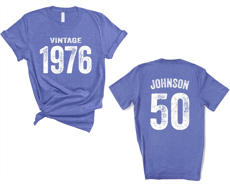 Vintage 1976 Shirt: Custom 50th Birthday T-Shirt, Retro Style
best friend gift,mom birthday shirt,well aged,50th birthday shirt,1976 birthday,vintage 1976 shirt,50th birthday gift,50th birthday outfit,40th birthday shirt,born in 1976,birth year shirt,aged to perfection,50 years old