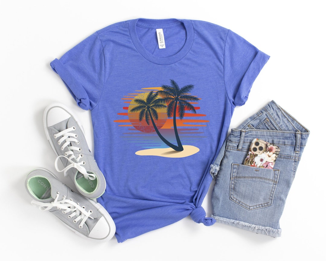 Tropical Foliage Blue - Sunset Shirt main image 1
