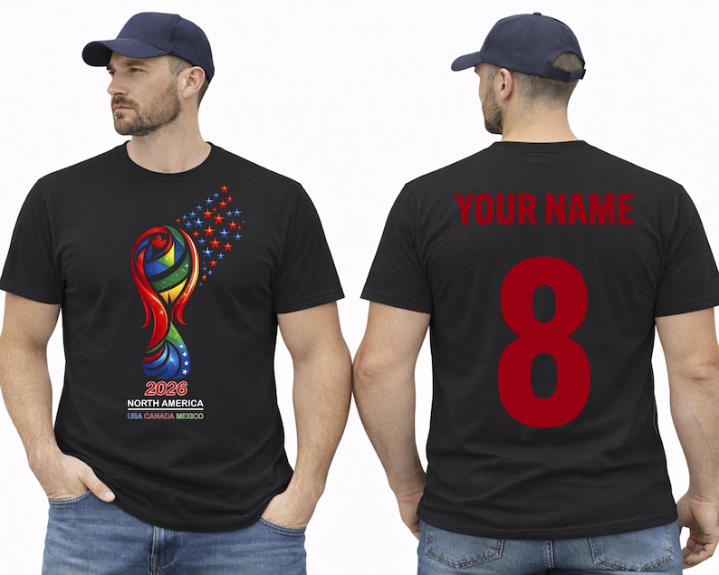 World Cup 2026 Custom Shirt, USA Canada Mexico T-Shirt, Soccer Fan Tee world cup shirt, world cup gifts, usa soccer shirt, world cup 2026, 2026 world cup, world cup 2026 shirt, soccer 2026 tee, soccer fan shirt, usa canada mexico, world cup tee, 2026 world cup shirt,world cup tshirt, usa soccer shirt,custom name shirt, game day outfit, north america 2026