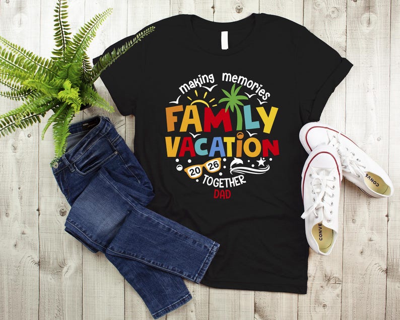 Custom Family Vacation 2026 Shirt: Matching Summer Tees
Summer vacation,Family Vacation tee,Family Beach trip,vacation shirt,family reunion,travel shirt,vacation mode,making memories,Family Vacation 2026,Vacation 2026,custom summer shirt,family trip 2026,summer trip shirt