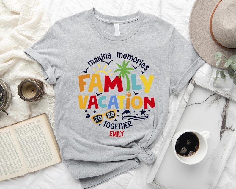 Custom Family Vacation 2026 Shirt: Matching Summer Tees
Summer vacation,Family Vacation tee,Family Beach trip,vacation shirt,family reunion,travel shirt,vacation mode,making memories,Family Vacation 2026,Vacation 2026,custom summer shirt,family trip 2026,summer trip shirt