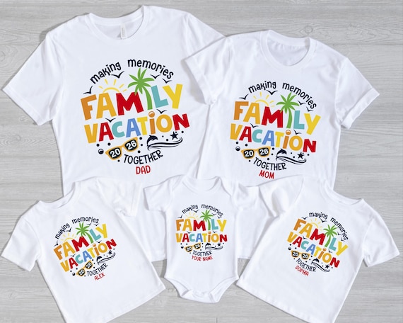 Custom Family Vacation 2026 Shirt: Matching Summer Tees