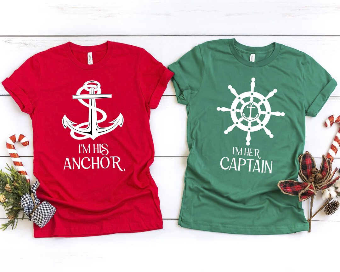 Couples Valentines Day, Matching Sailing Shirts, I'm Her Captain, I'm