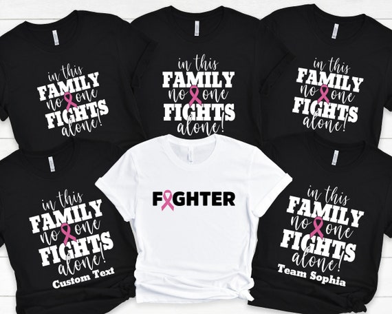 Breast Cancer Support Shirt: Family Cancer Fighter Matching Tee