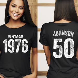 Vintage 1976 Shirt: Custom 50th Birthday T-Shirt, Retro Style
best friend gift,mom birthday shirt,well aged,50th birthday shirt,1976 birthday,vintage 1976 shirt,50th birthday gift,50th birthday outfit,40th birthday shirt,born in 1976,birth year shirt,aged to perfection,50 years old