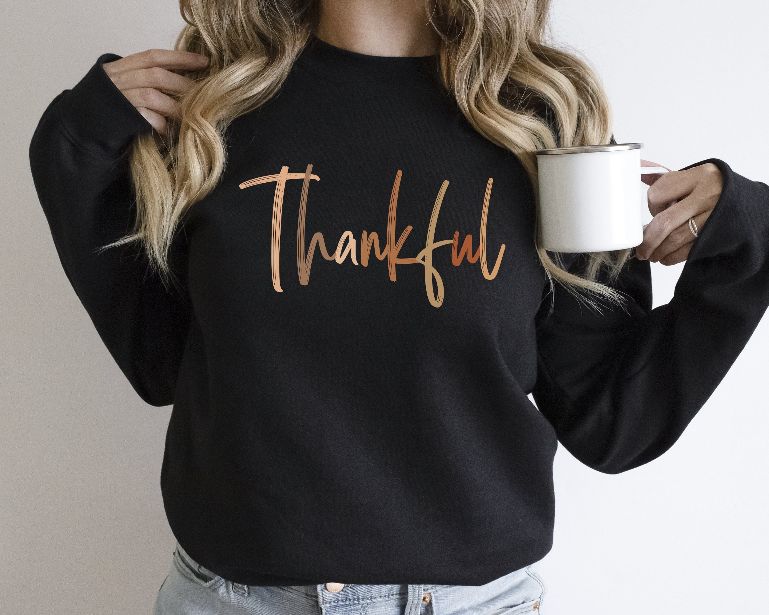 Thankful Sweatshirt, Thanksgiving Crewneck, Cute Thanksgiving Shirt, Thanksgiving Shirts Women, Fall Sweatshirt, Thankful Mom Shirt, Teacher