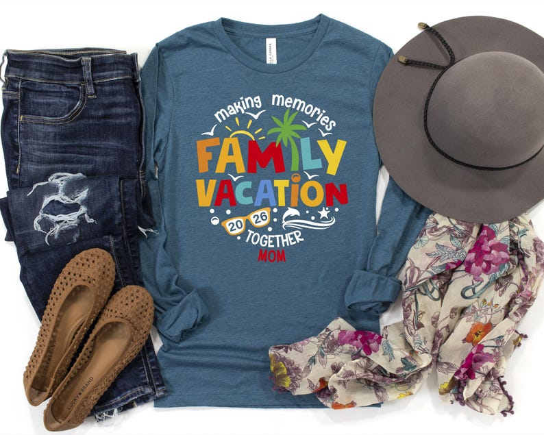 Custom Family Vacation 2026 Shirt: Matching Summer Tees
Summer vacation,Family Vacation tee,Family Beach trip,vacation shirt,family reunion,travel shirt,vacation mode,making memories,Family Vacation 2026,Vacation 2026,custom summer shirt,family trip 2026,summer trip shirt