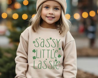 Sassy Little Lassie St. Patrick's Day Toddler Sweatshirt
