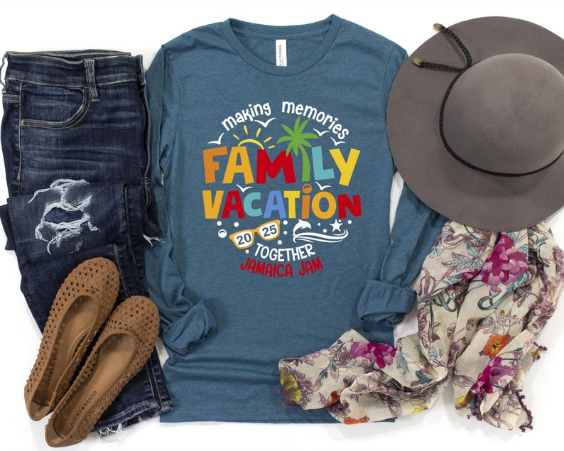 Summer vacation,	Family trip shirt,	Family Vacation tee,	Family Vacation 2025,	Vacation 2025,	Family Beach trip,	vacation shirt,	family reunion,	travel shirt,	family travel,	vacation mode,	making memories,	custom family shirt