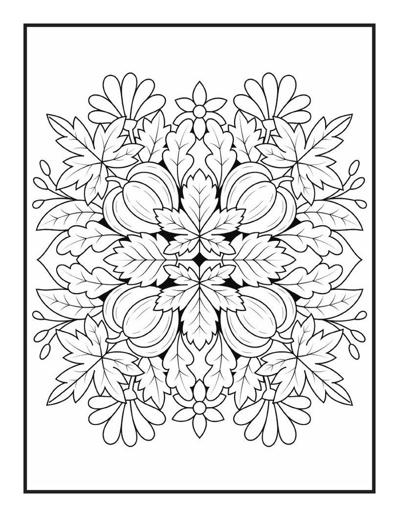 FALL COLORING BOOK | Printable, Digital Coloring Sheets, Pumpkin, Ipad ...