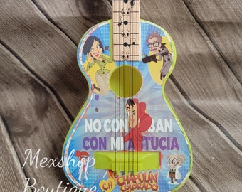 Guitar Toy Theme Chapulin Colorado, Wooden Guitar, It is not a real guitar, it is for children to play with