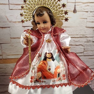 FREE SHIPPING!! Sacred Heart of Jesus and Acessories Ropa de Niño Dios del Sagrado Corazon de Jesus y Accesorios